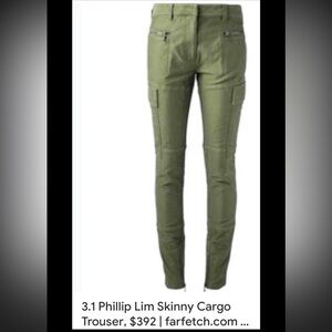 3.1 Phillip Lim Green Straight Leg Pants